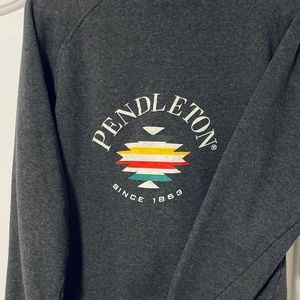 Pendleton dark gray zip front sweatshirt
